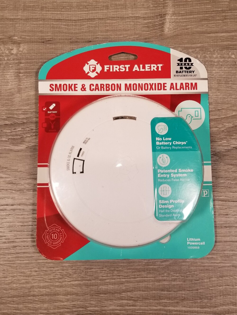 NEW First Alert 2-in-1 Smoke and Carbon Monoxide Alarm White 10 Year Battery